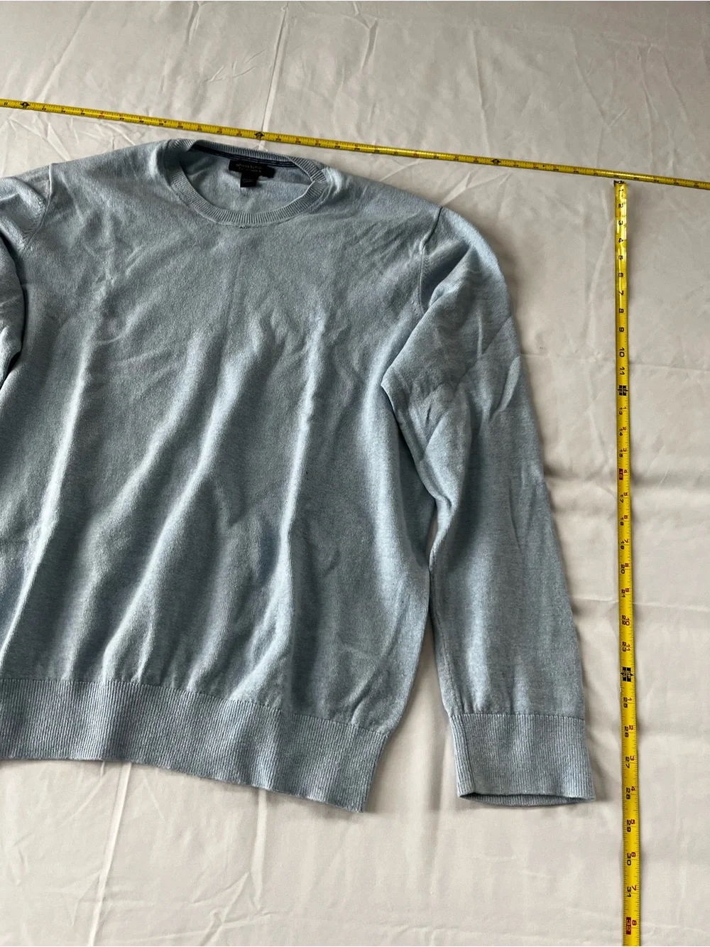 Banana Republic Men's Light Blue Crewneck Sweater
